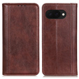 Flipové puzdro pre Google Pixel 9A, Split Leather, hnedé