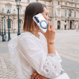 Magnetické puzdro pre Samsung Galaxy A56, pre MagSafe, modré + sklo 9H