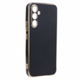 Puzdro pre Samsung Galaxy A25 5G, Glamour CamShield, čierne + 9H sklo