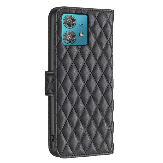 Klapkové puzdro pre Motorola Edge 40 Neo, Wallet, BINFEN COLOR, čierne