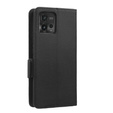 Klapkové puzdro pre Motorola Moto G72, Wallet Litchi Magnet, čierne