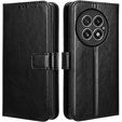 Klapkové puzdro pre OnePlus 13, Crazy Horse Wallet, čierne