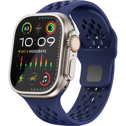 Silikónový remienok pre Apple Watch 1/2/3/4/5/6/7/8/SE/ULTRA 42/44/45/49MM, námornícka modrá
