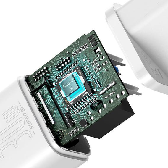 Sieťová nabíjačka Baseus Super Si PD 30 W, 1× USB-C pre smartfóny