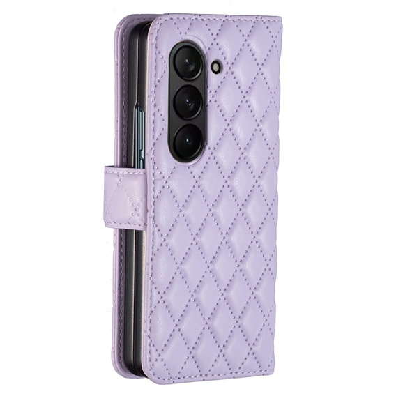 Klapkové puzdro pre Samsung Galaxy Z Fold6 5G, Wallet, BINFEN COLOR, fialové