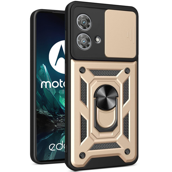 Obal na mobil pre Motorola Edge 40 Neo, CamShield Slide, zlaté