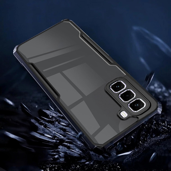 Obal na mobil pre Infinix Hot 50 4G, AntiDrop Hybrid, čierne