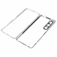 Puzdro pre Sony Xperia 1 V, Magnetic Dual Glass, strieborné