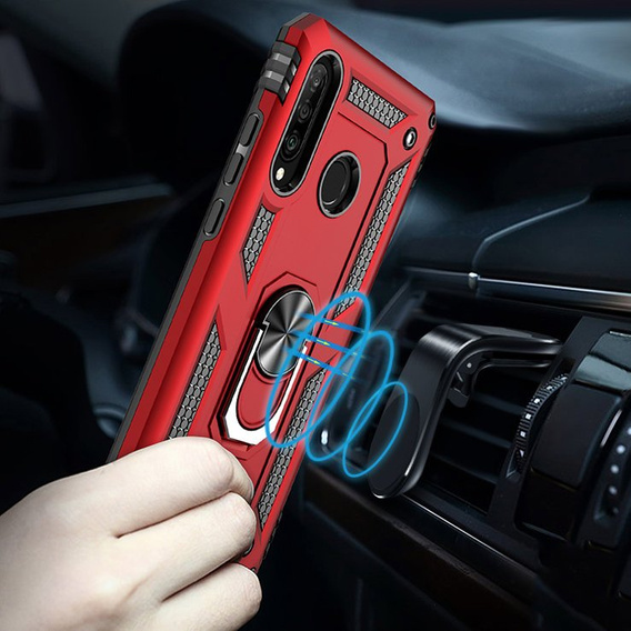 Pancierované obal na mobil pre Huawei P30 Lite, Nox Case Ring, červené