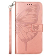 Klapkové puzdro pre Samsung Galaxy Z Fold6 5G, Butterfly, ružové rose gold