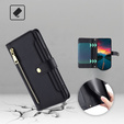 Klapkové puzdro pre Realme 14 Pro 5G, Wallet Zipper Pocket, čierne