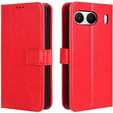 Klapkové puzdro pre OnePlus Nord 4, Crazy Horse Wallet, červené