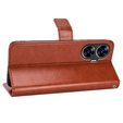 Klapkové puzdro pre Realme C55, Crazy Horse Wallet, hnedé