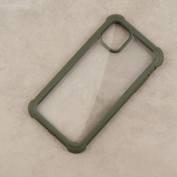 Obal na mobil pre iPhone 11, Dexnor Full Body Rugged, transparentné / zelené