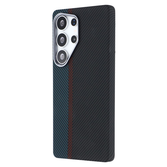 Puzdro pre Samsung S25 Ultra, Carbon Fiber MagSafe, čierna / modrá