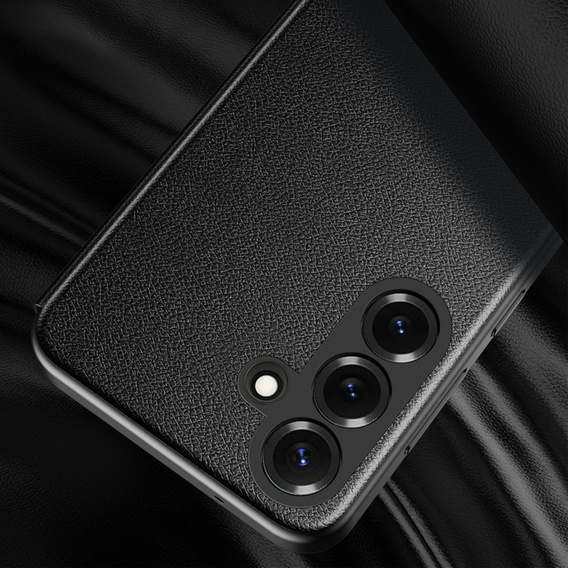 Kožené puzdro Smart View Window pre Samsung Galaxy S26 Plus, čierne