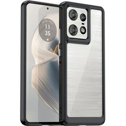 Obal na mobil pre Motorola Edge 50 Pro, Fusion Hybrid, čierne