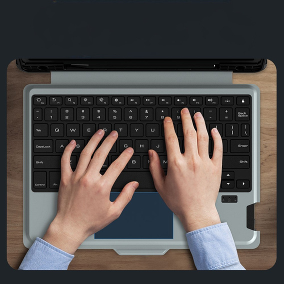 Puzdro + klávesnica Galaxy Tab S9, NILLKIN Bumper Pen Slot, čierne