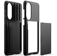 Obal na mobil pre Samsung Galaxy S25 Edge, Sliding Card Holder, čierne