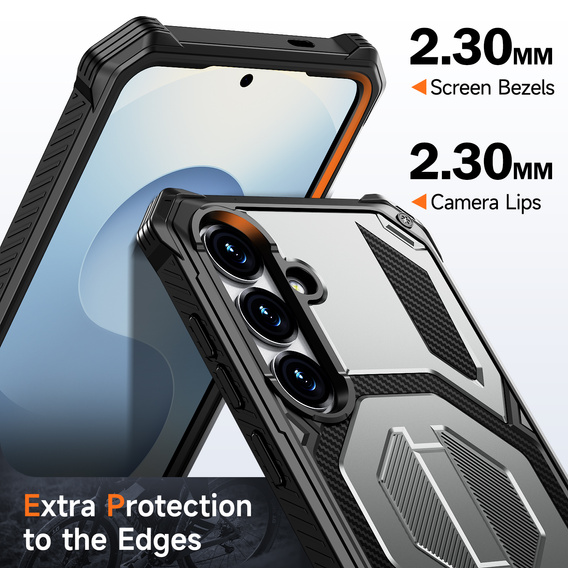 Ochranné puzdro kompatibilné s MagSafe so stojanom pre Samsung Galaxy S25 FE