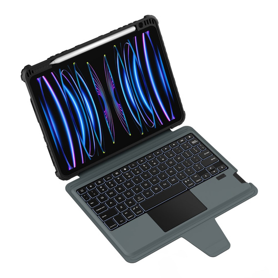 Puzdro + klávesnica iPad 10.9 / Air 2020/2022/2024 / Pro 11 2020/2021/2022 , NILLKIN Bumper Link Keyboard Case, čierne