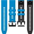 Silikónový remienok pre Garmin Fenix 7 / Forerunner 965 / 955 / 945 / 935, modrý / čierny