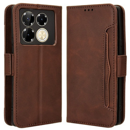 Klapkové puzdro pre Infinix Note 40 Pro, Card Slot, hnedé
