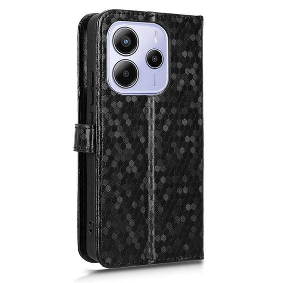 Flipové puzdro pre Xiaomi Redmi Note 14 4G, Wallet Rhombus, čierne