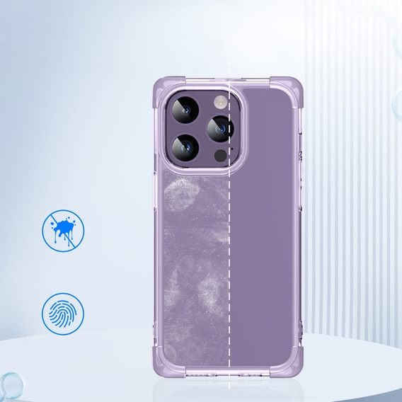 Puzdro pre iPhone 14 Pro Max, ERBORD CornerShield, fialové