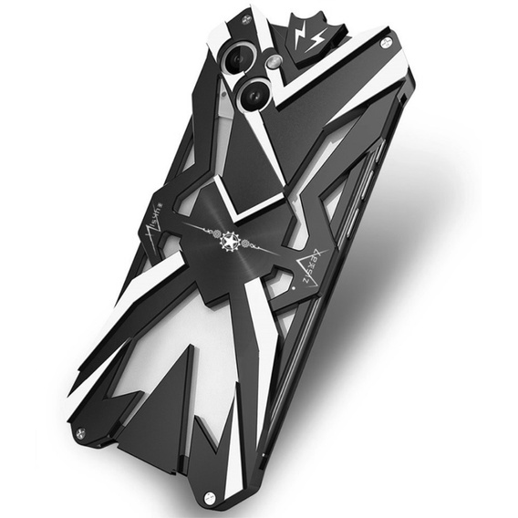 Pancierované puzdro pre iPhone 15 Plus, Aluminum Alloy, čierne