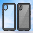 Obal na mobil pre Samsung Galaxy Xcover 7, Fusion Hybrid, transparentné / čierne