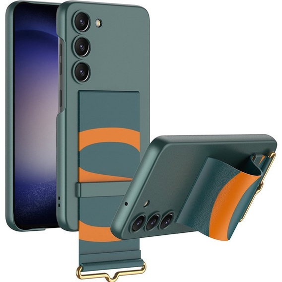 Obal na mobil pre Samsung Galaxy S23 Plus, GKK Strap Case, zelený