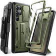 Odolné puzdro pre Samsung Galaxy S25 Ultra – Tongate MECH Series Clip, čierne