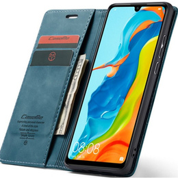 CASEME puzdro pre Huawei P30 Lite, Leather Wallet Case, modré