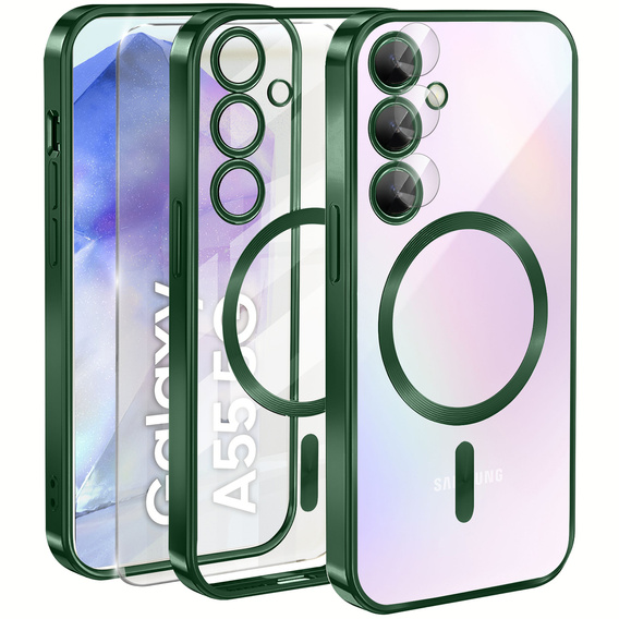 Puzdro pre Samsung Galaxy A55 5G, Electro MagSafe, + sklo na displej