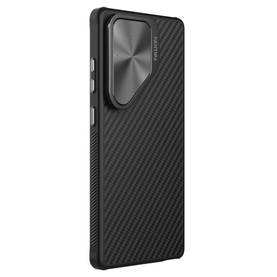 Puzdro pre Samsung Galaxy S25 Ultra, pancierované Nillkin, Carboprof Case, pre Magsafe, čierne