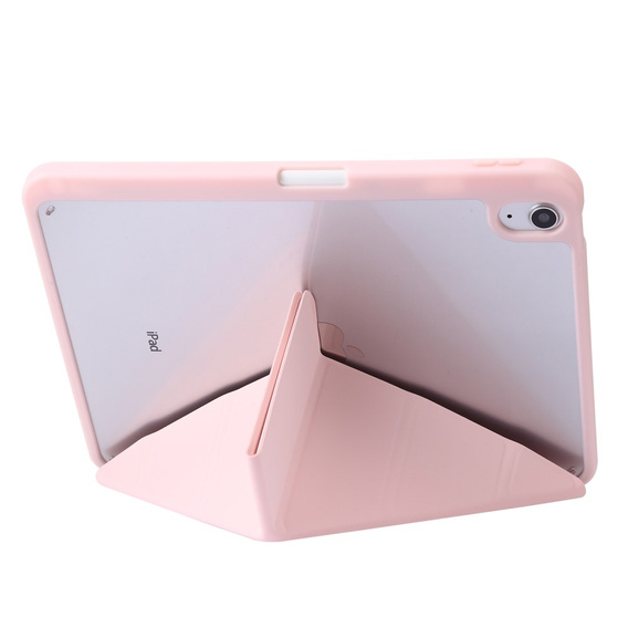 Puzdro pre iPad 10.9" 2022 (10 gen.), Origami, ružové rose gold