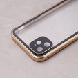 Puzdro pre iPhone 11, Magnetic Dual Glass, zlaté