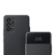Originálne puzdro Samsung pre Galaxy A53 5G, S View Wallet Cover, čierne