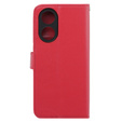 Klapkové puzdro pre Oppo A38 4G / Oppo A18 4G, Crazy Horse Wallet, červené