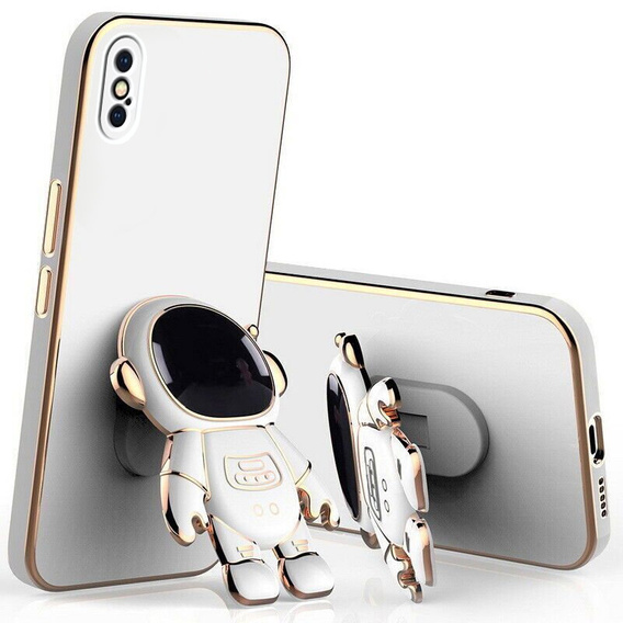 Obal na mobil pre iPhone X / XS, Astronaut, biele