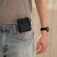 Pancierované puzdro pre Samsung Galaxy Z Flip 4 5G, Dexnor Clip Holder, čierne