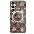 GUESS Magnetické puzdro IML Peony pre Samsung Galaxy S25