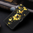 Klapkové puzdro pre Oppo A17, Wallet, Butterflies zlaté