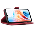 Klapkové puzdro pre Oppo A38 4G / Oppo A18 4G, Card Slot, červené