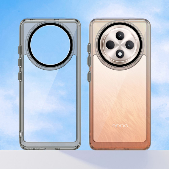 Obal na mobil pre Oppo Reno 12FS / 12F, Fusion Hybrid, transparentné / čierne