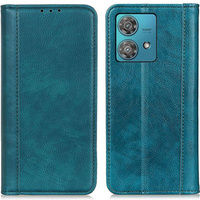 Obal na mobil pre Motorola Moto G84 5G, Wallet Litchi Leather, zelený