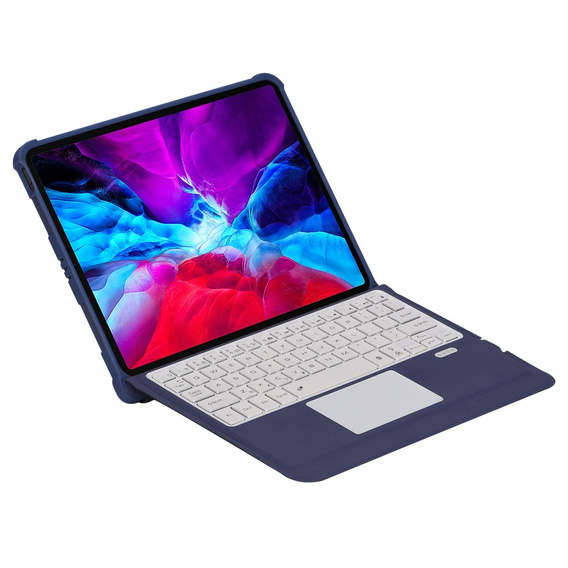 Puzdro + klávesnica iPad Air 10.9 4 2020 / 5 2022, Pen Slot TouchPad, fialové