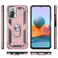Pancierované obal na mobil pre Xiaomi Redmi Note 10 Pro, Nox Case Ring, ružové rose gold