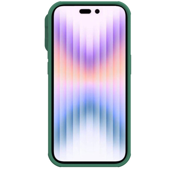 Puzdro pre iPhone 14 Pro Max, pancierované Nillkin, CamShield Pro, zelený